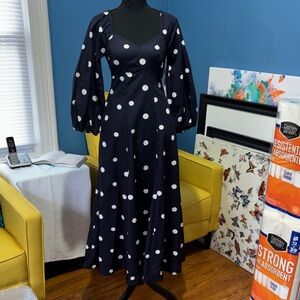 Polka Dot Maxi Dress